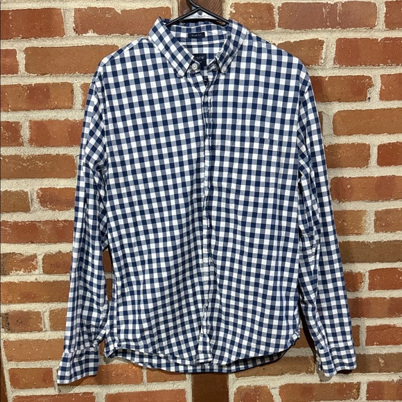 J. Crew Other - J. Crew Navy and White Gingham Shirt